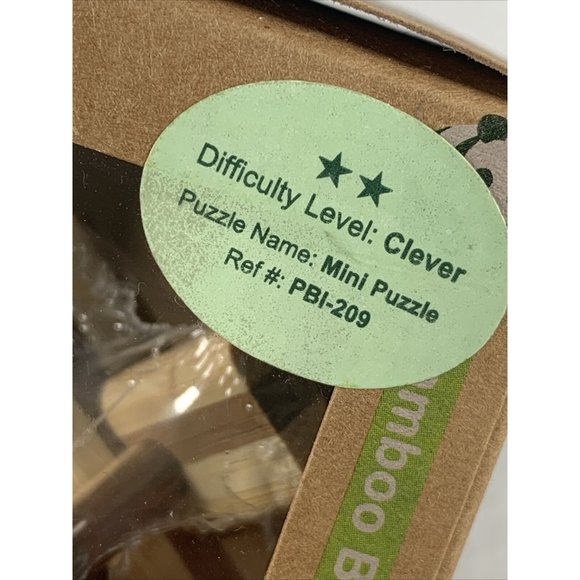 Eco Game Bamboo Brainbuster 3D New!  mini puzzle  2star difficulty level: clever - Picture 4 of 7